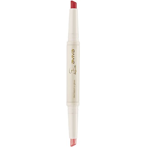 Duo Batom e Gloss Coral e Brilho